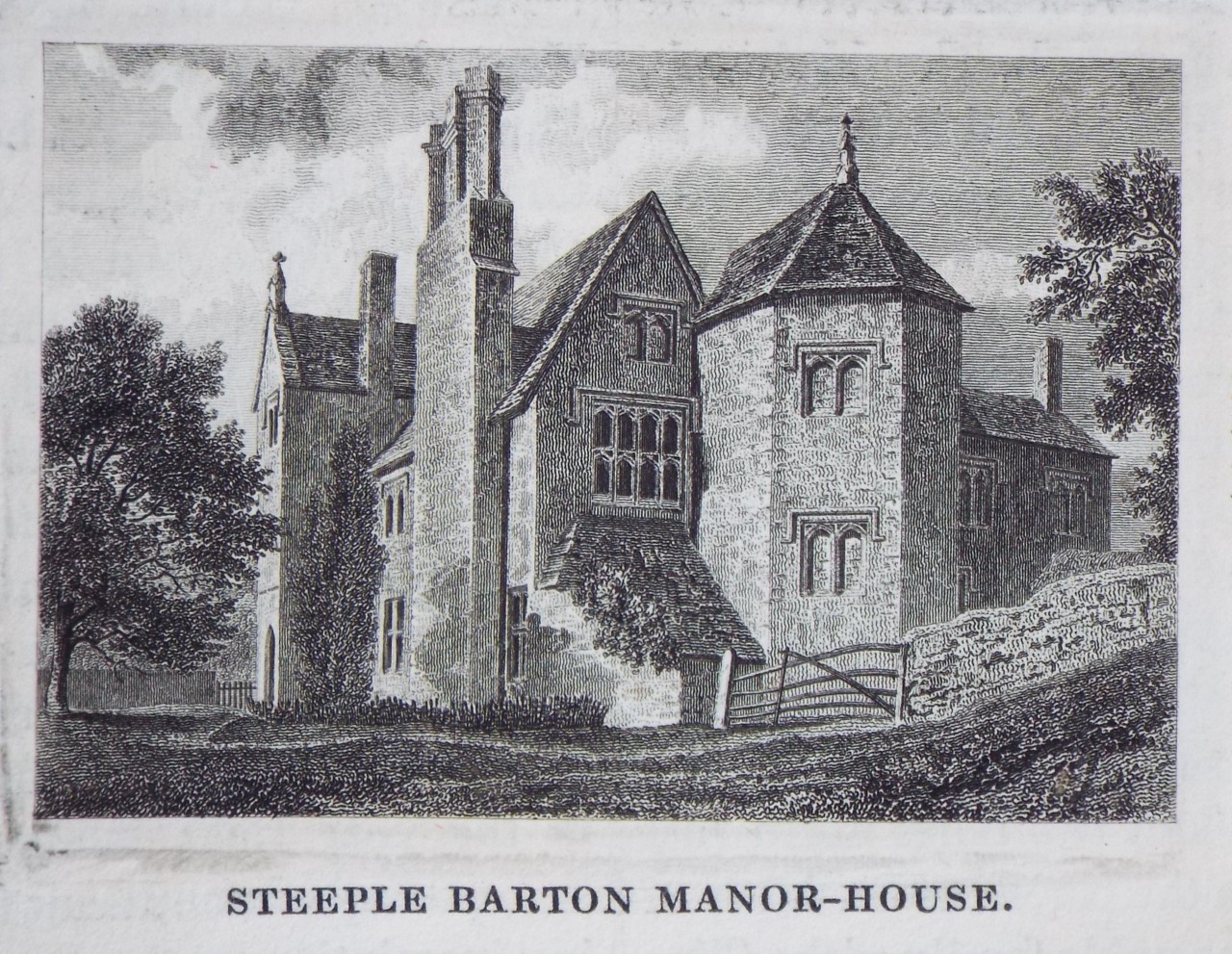 Print - Steeple-Barton Manor House.