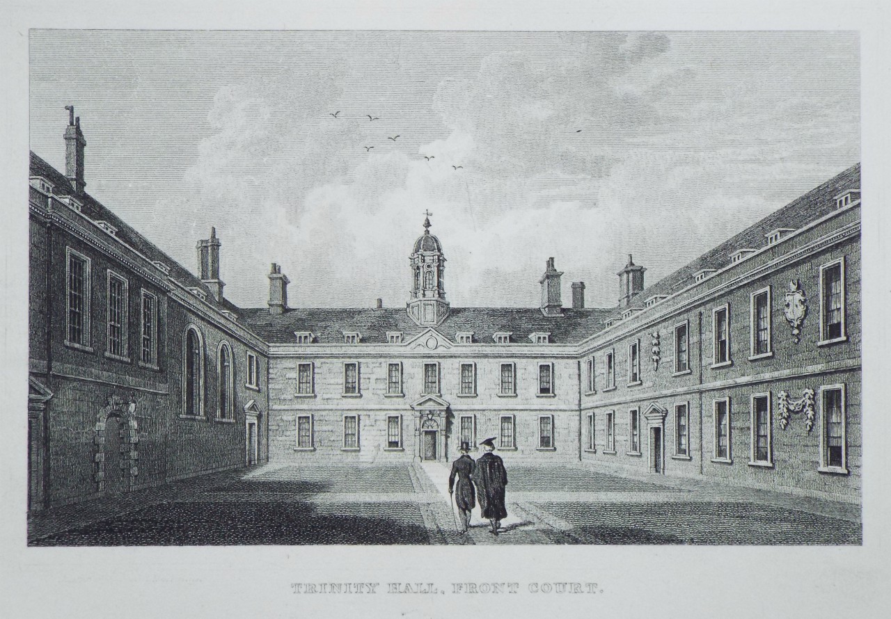 Print - Trinity Hall, Front Court.