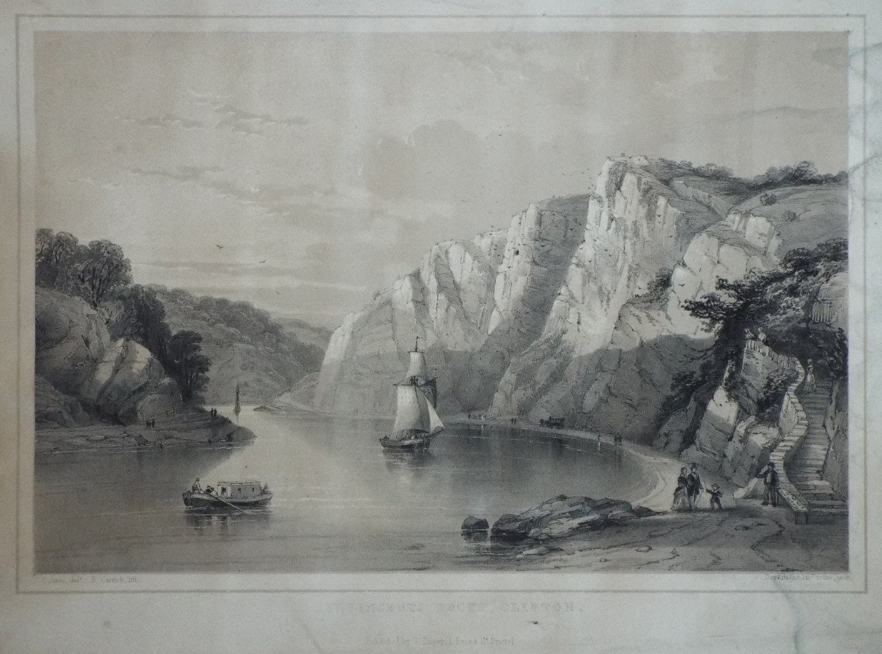 Lithograph - St. Vincents Rocks, Clifton. - Carrick