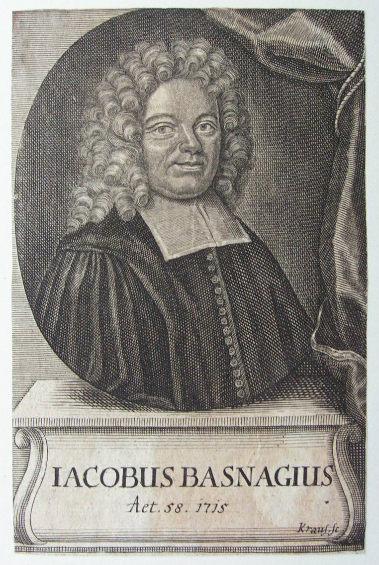 Print - Iacobus Basnagius. Aet. 58. 1715. - 