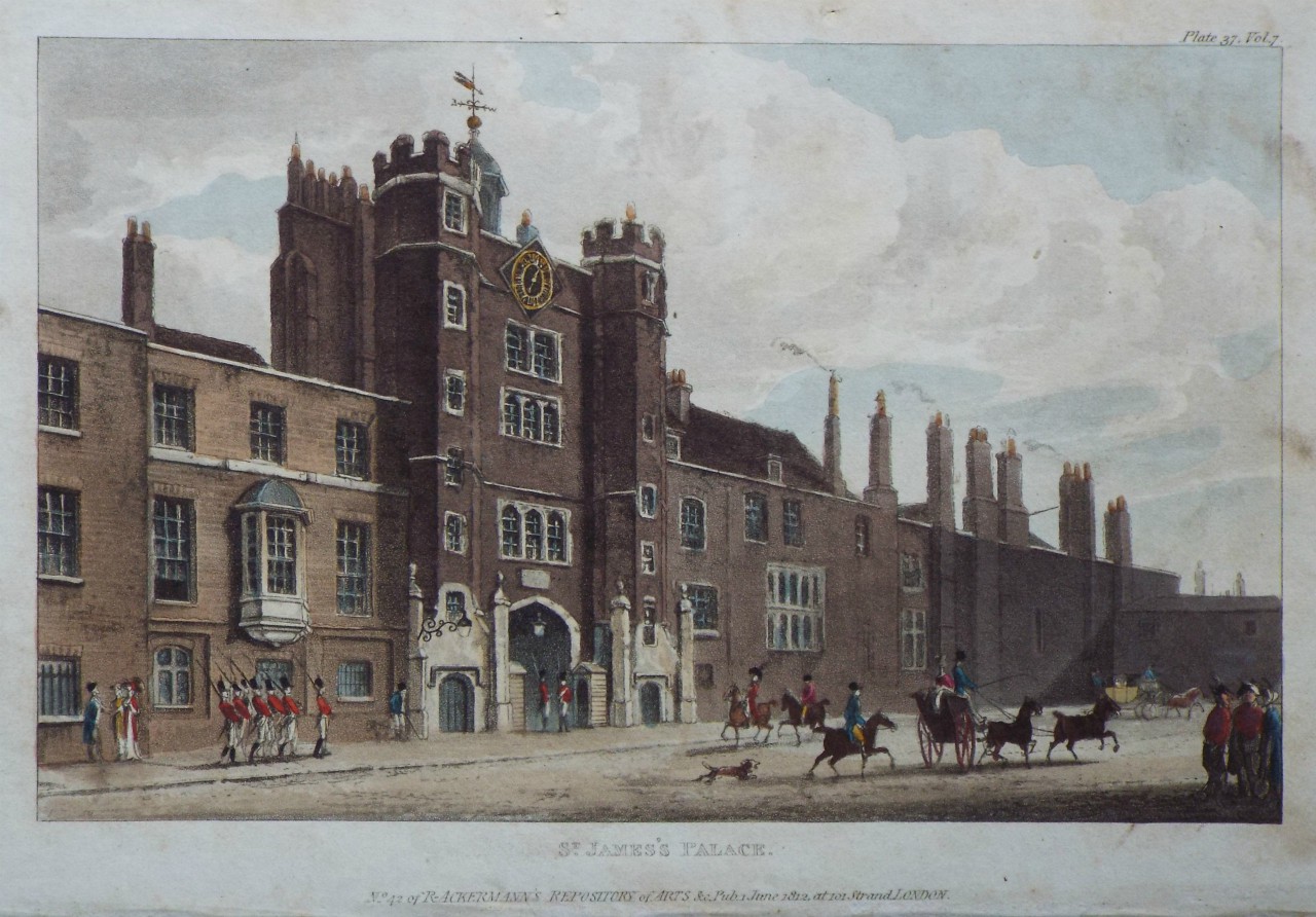 Aquatint - St. James's Palace.