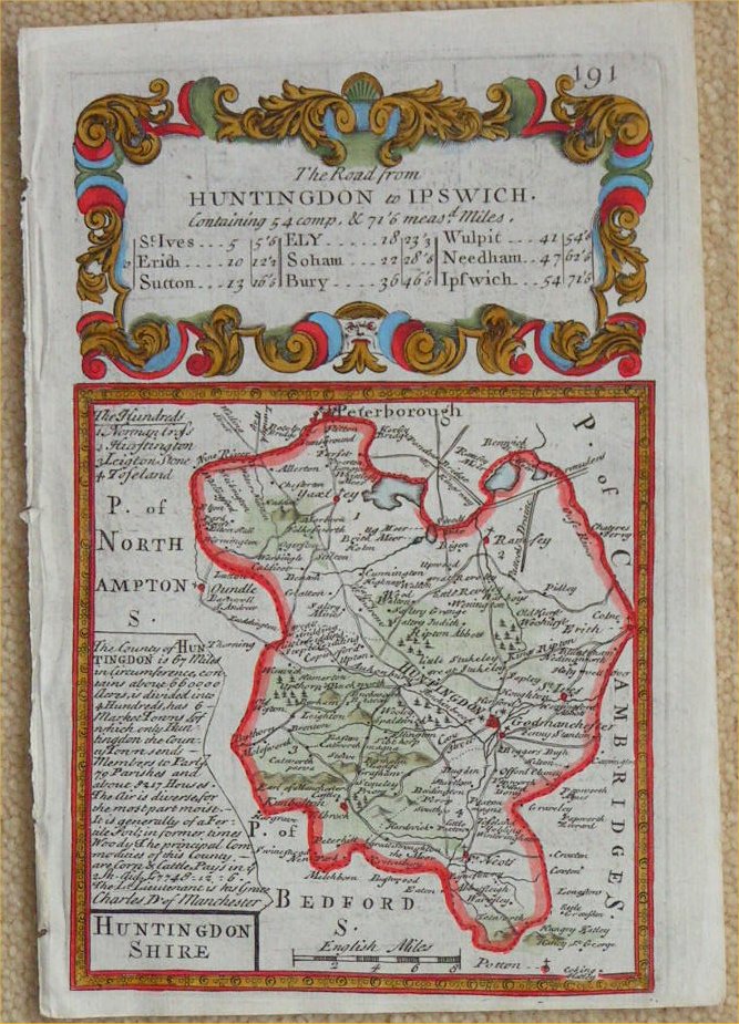 Map of Huntingdonshire - Owen & Bowen