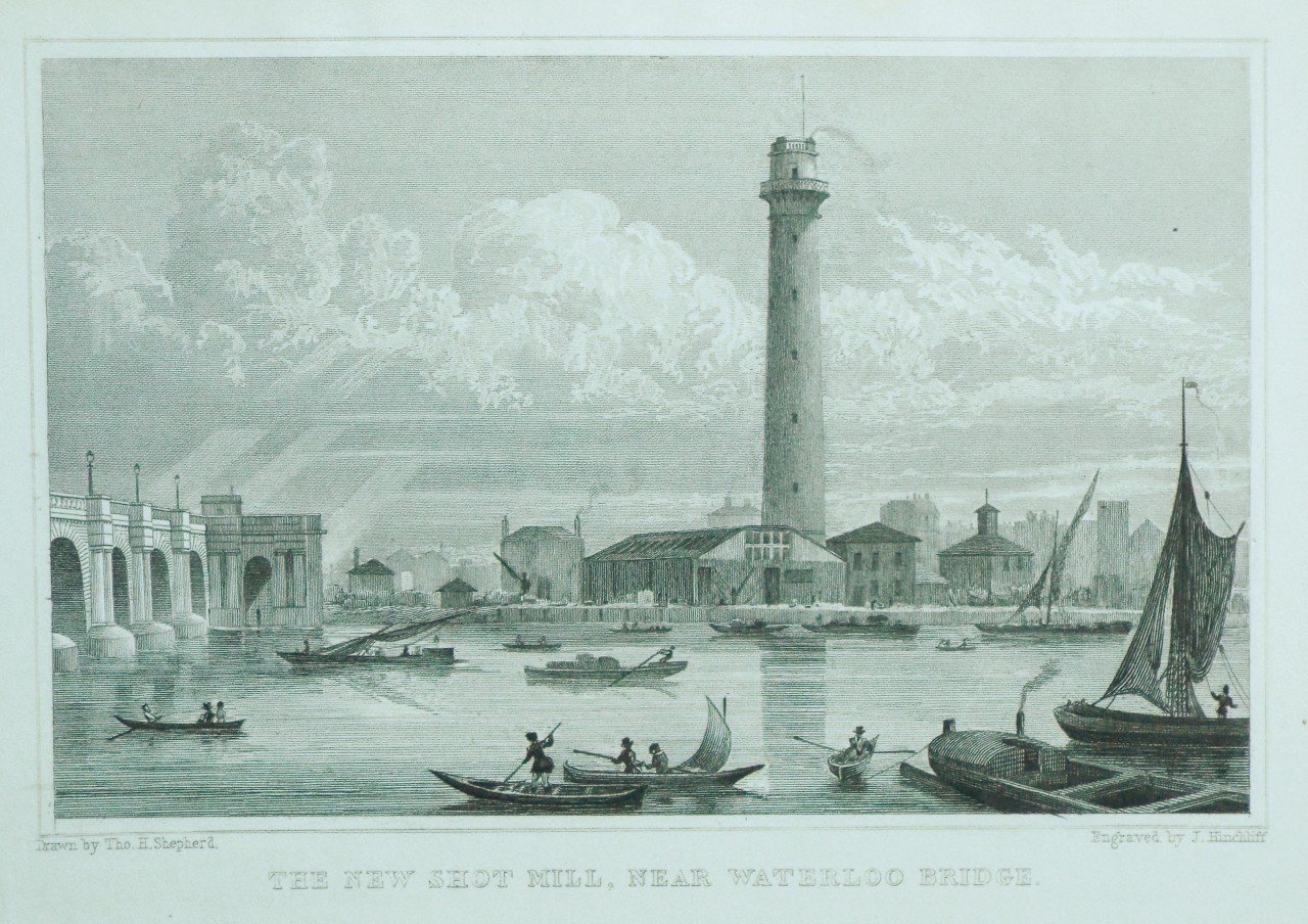 Print - The New Shot Mill, near Waterloo Bridge. - Hinchliff