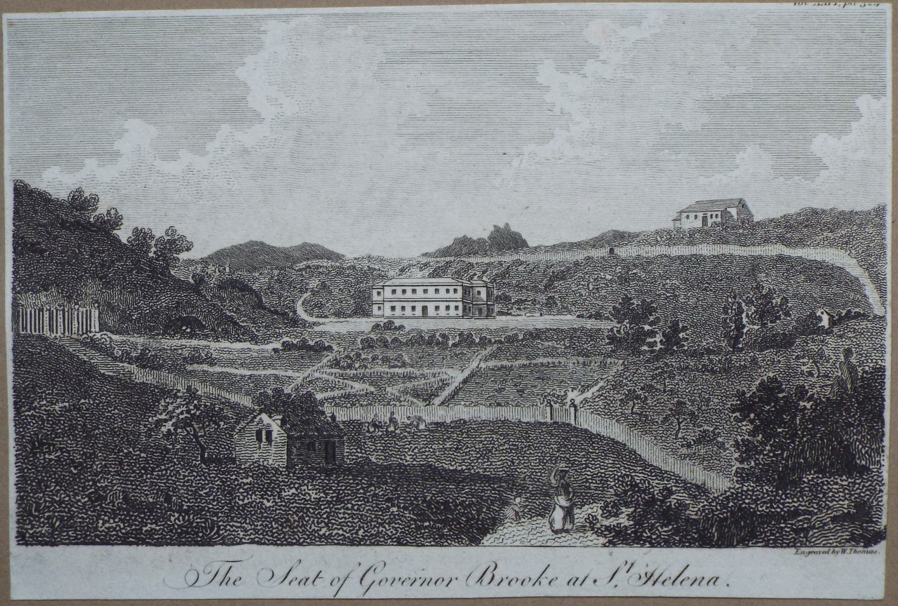 Print - The Seat of Governor Brooke at St. Helena - Thomas