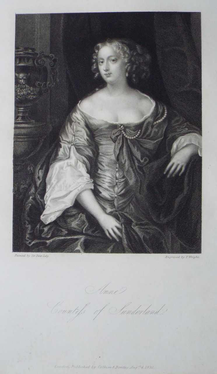 Stipple - Anne Countess of Sunderland. - Wright