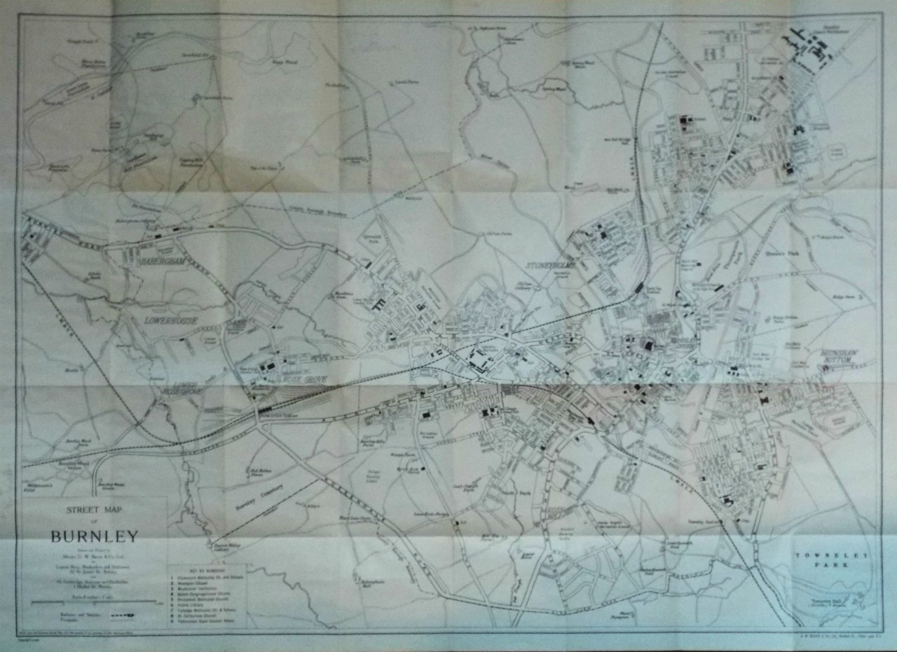 Map of Burnley - Burnley