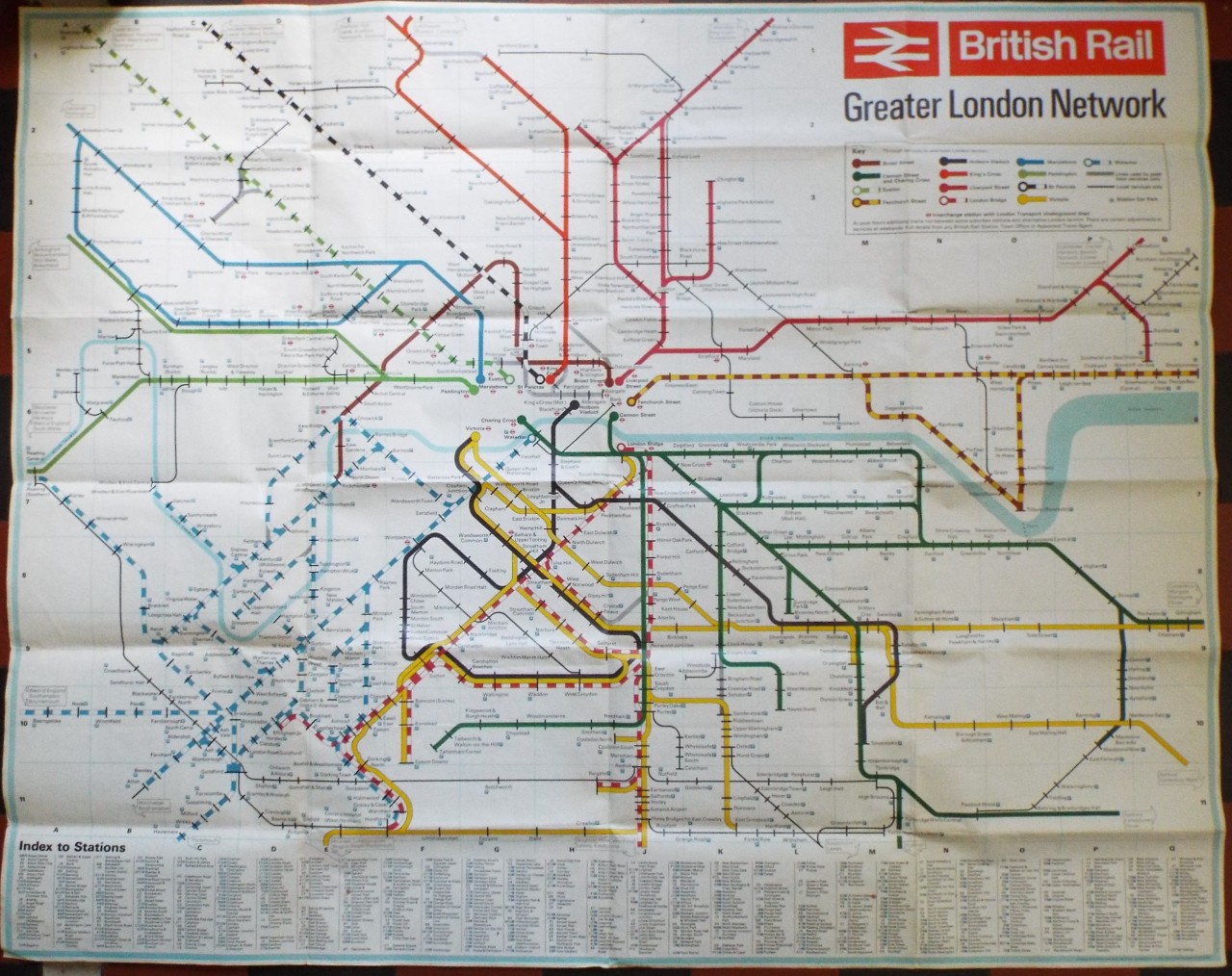 Map of London Railways - London Railways