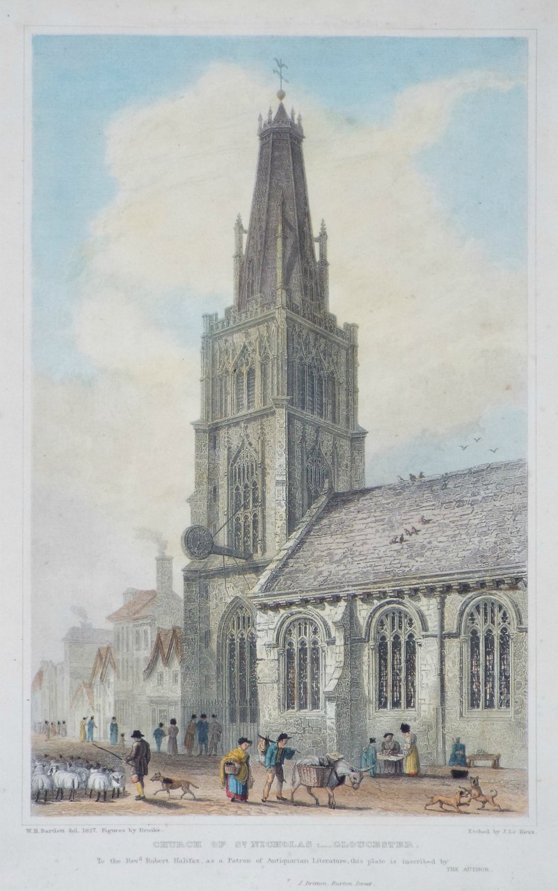 Print - Church of St. Nicholas: Gloucester. - Le