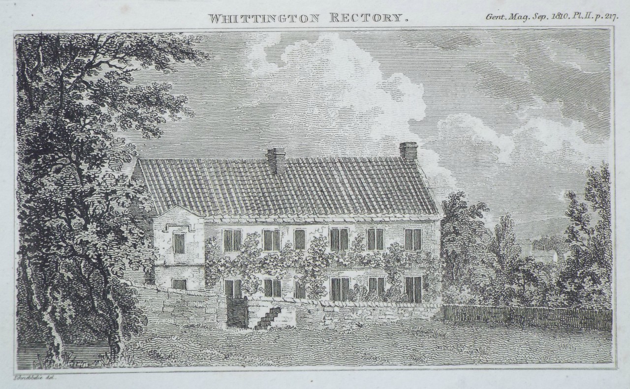 Print - Whittington Rectory.