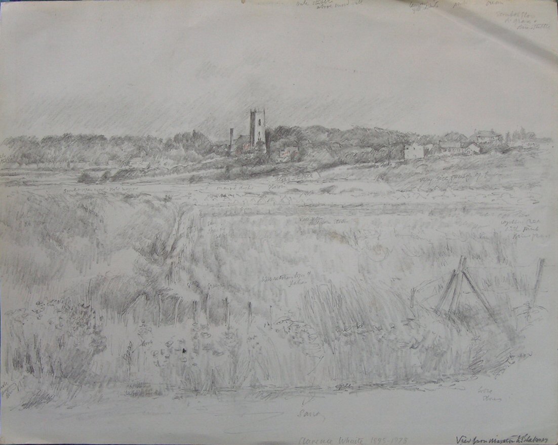 Pencil - View from Morston to Blakeney