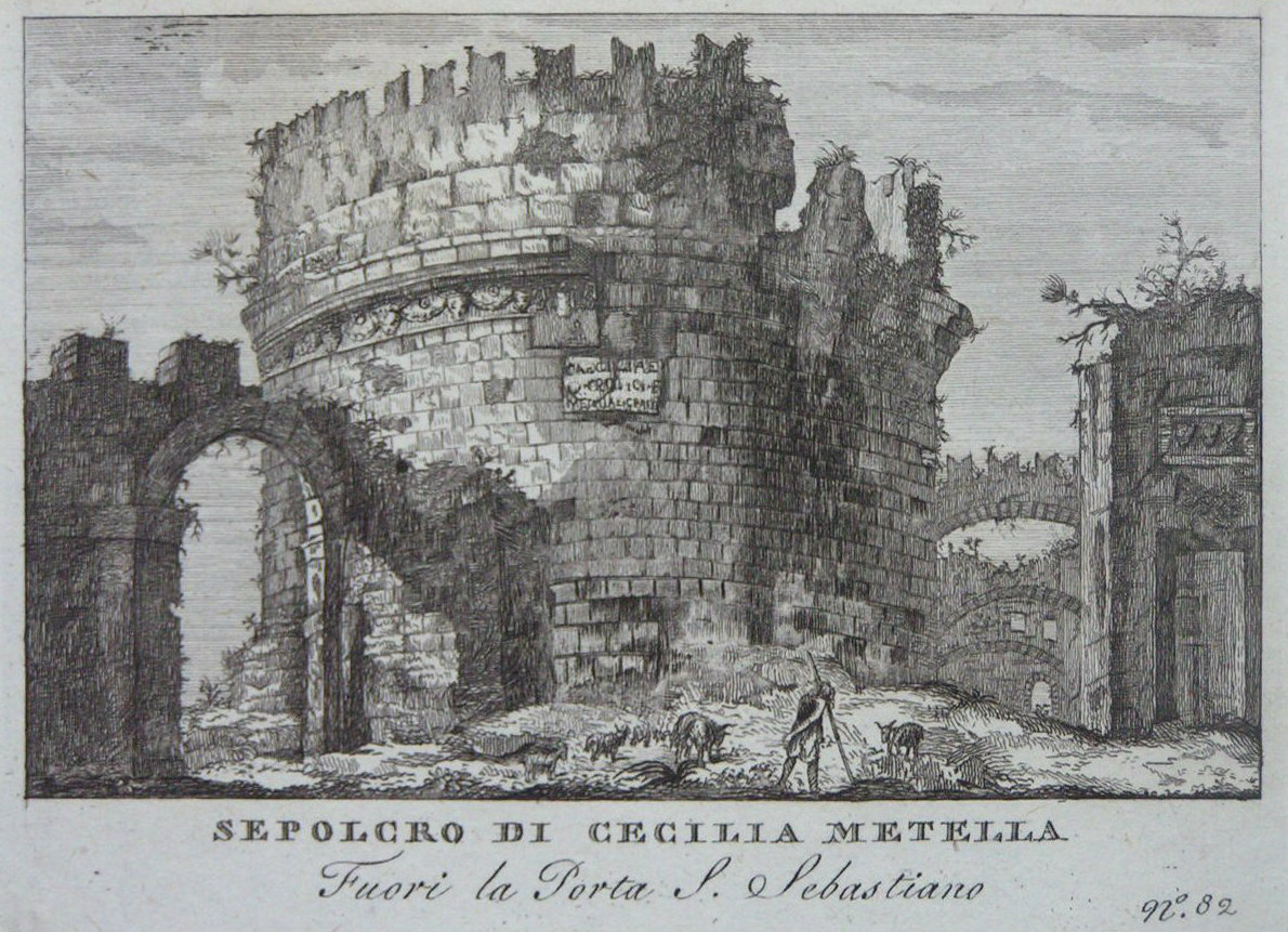 Print - Sepolcro di Cecilia Metella Fuori la Porta S. Sebastiano