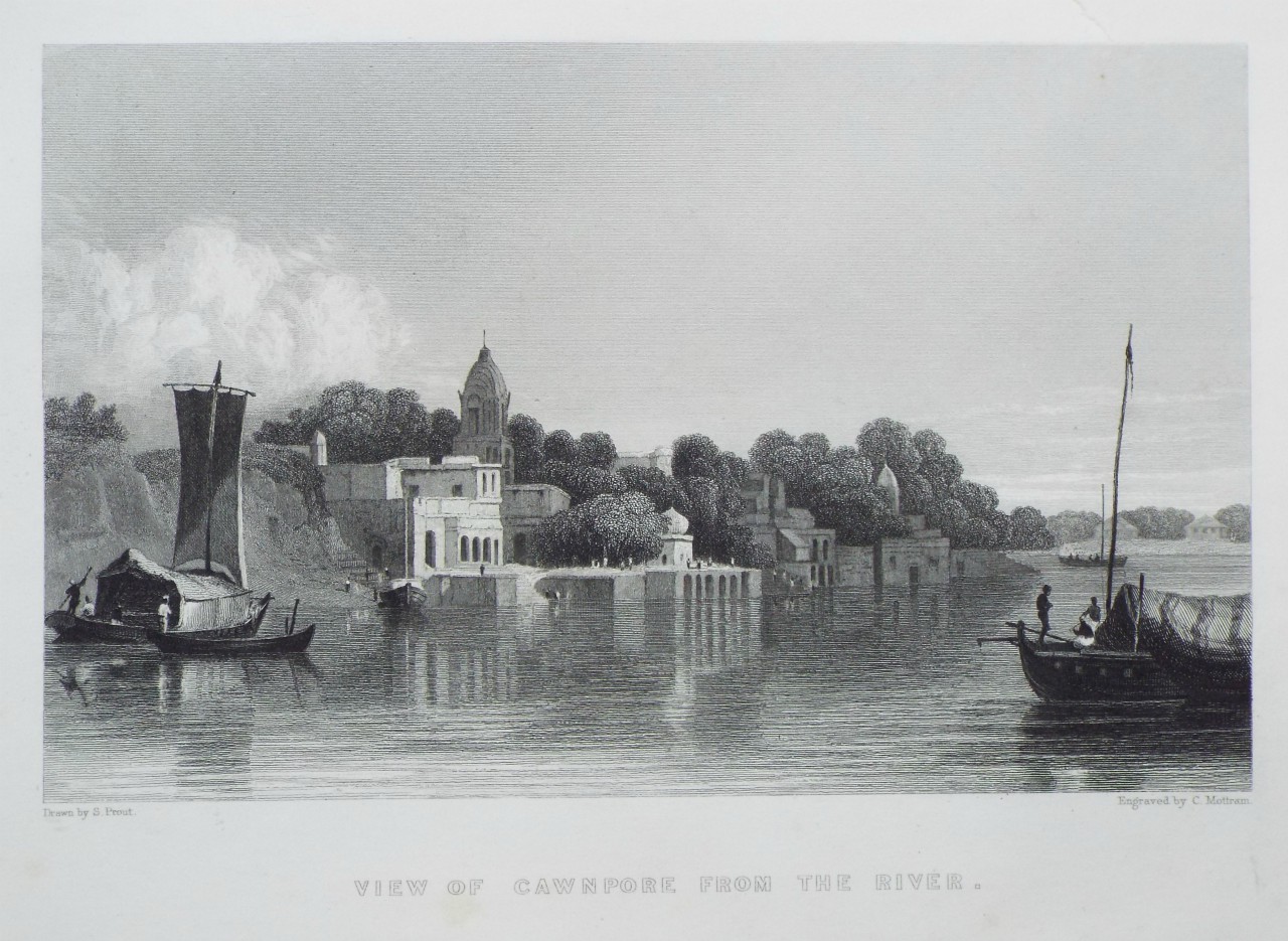 Print - View of Cawnpore from the River. - Mottram