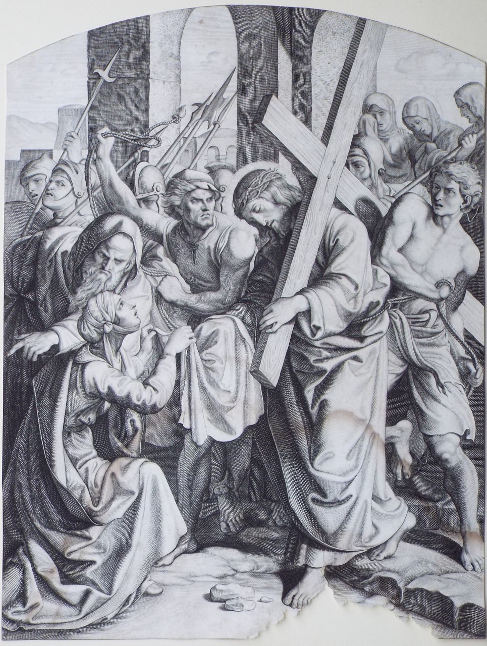 Etching - 6. Veronica wipes the jace of Jesus - Petrak