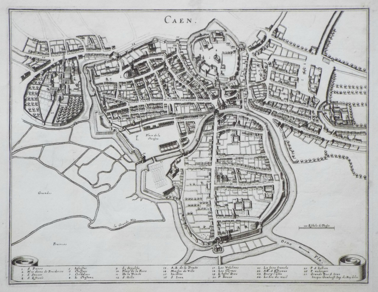 Map of Caen - Caen