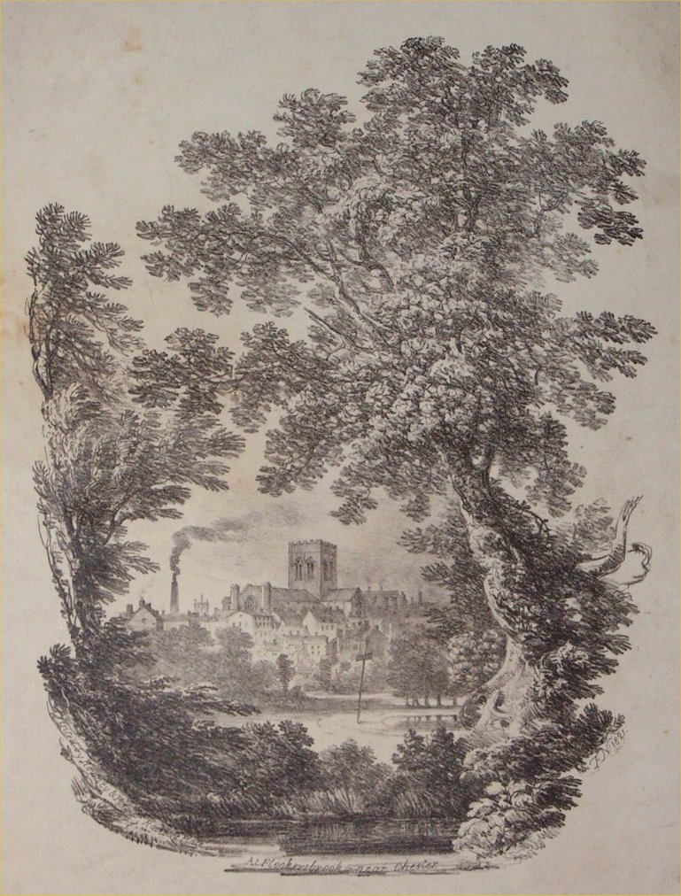 Lithograph - At Flookersbrook near Chester