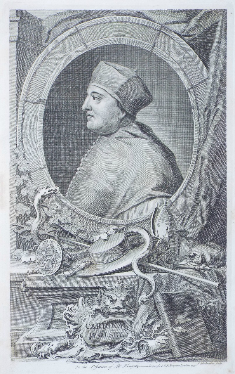 Print - Cardinal Wolsey - Houbraken