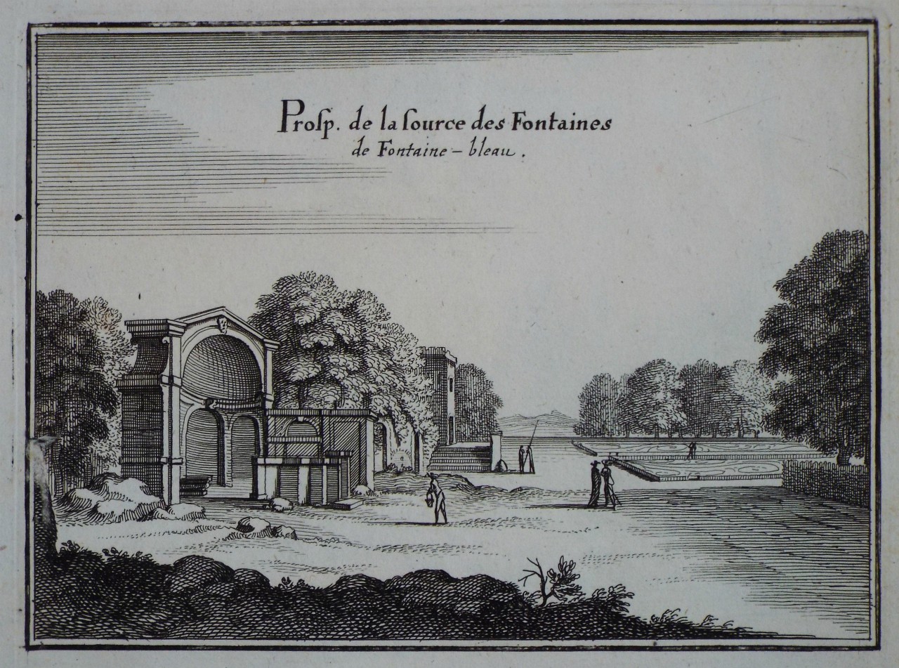 Print - Prosp. de la Source des Fontaines de Fontaine-bleau.