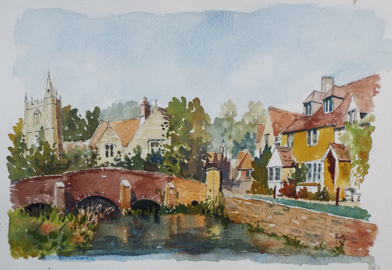 Watercolour - Castle Combe, Wiltshire