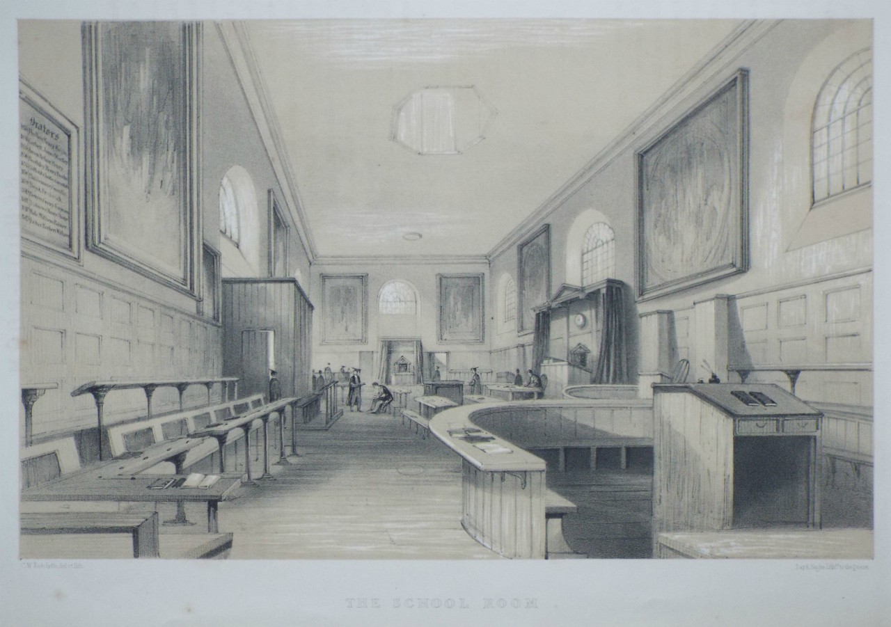 Lithograph - The School Room. - Radclyffe