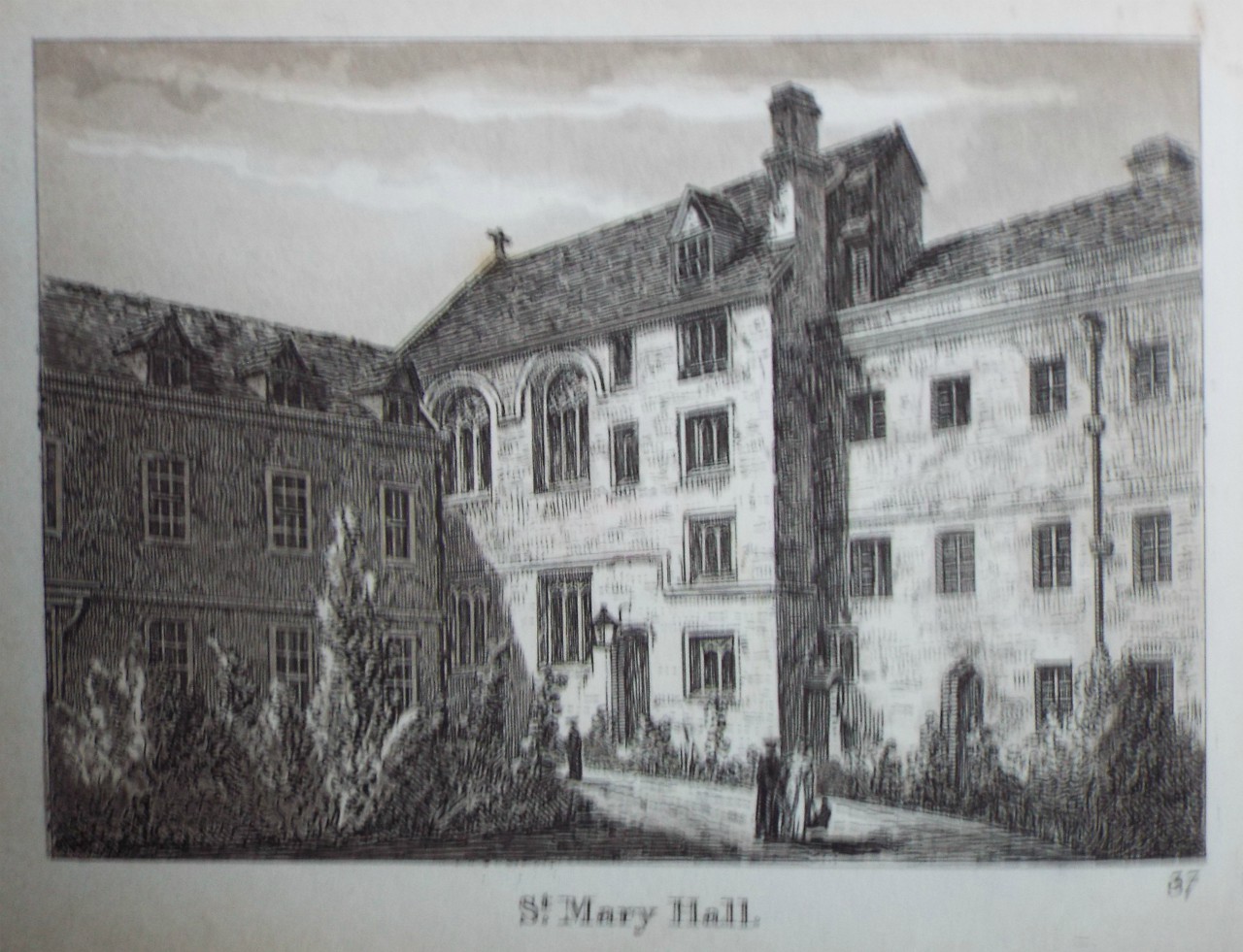Aquatint - St. Mary Hall.