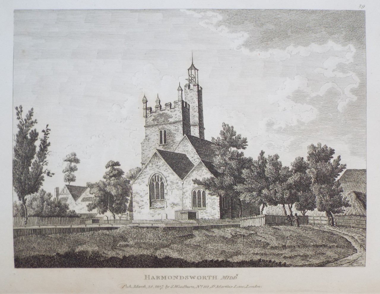 Print - Harmondsworth, Middx.