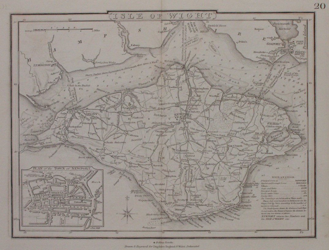 Map of Isle of Wight - Cole & Roper