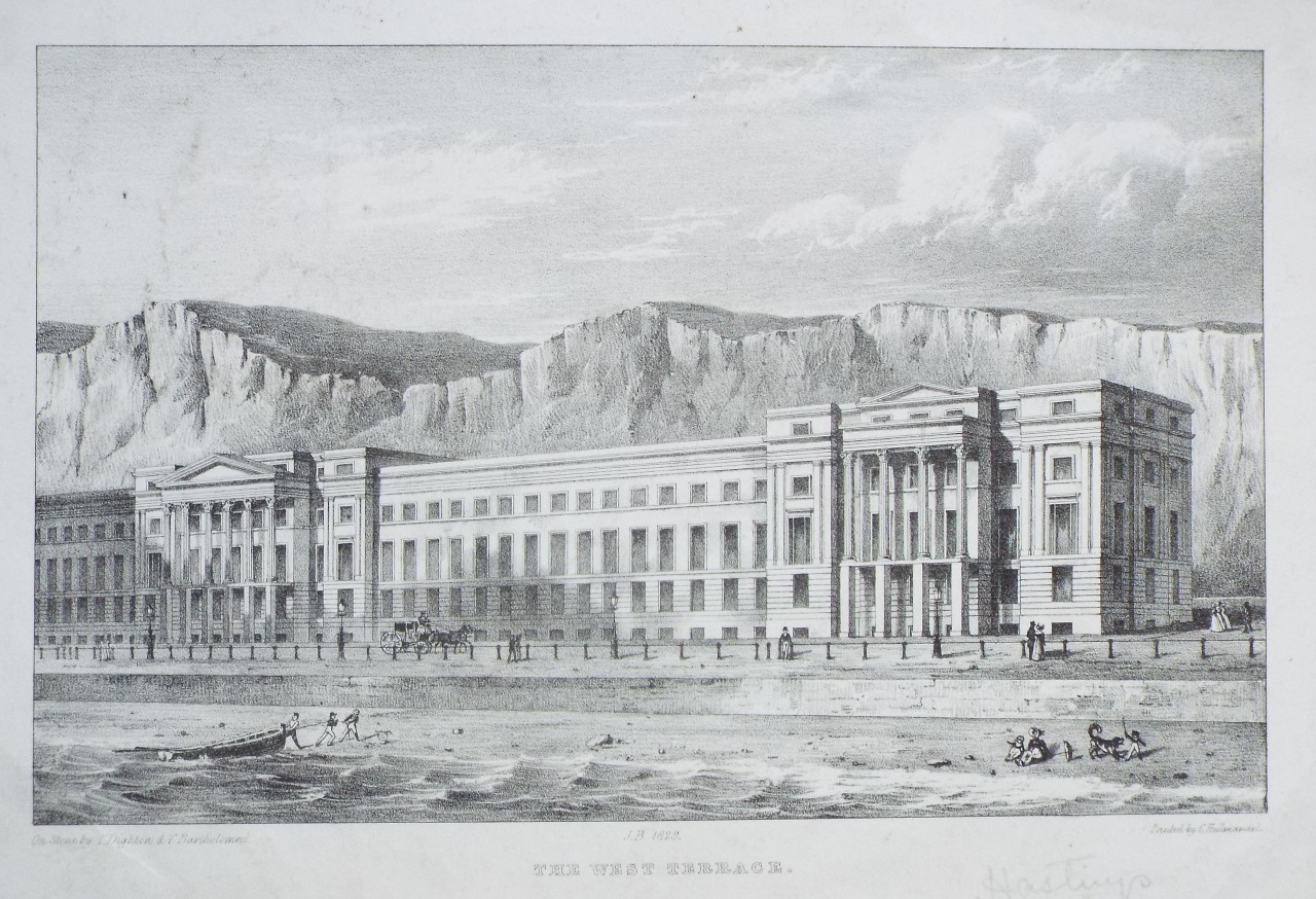 Lithograph - The West Terrace.