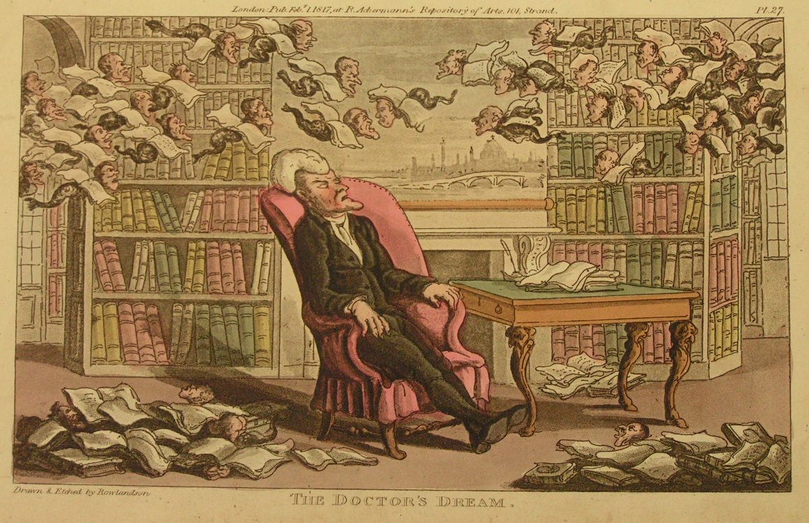 Aquatint - The Doctor's Dream - Rowlandson