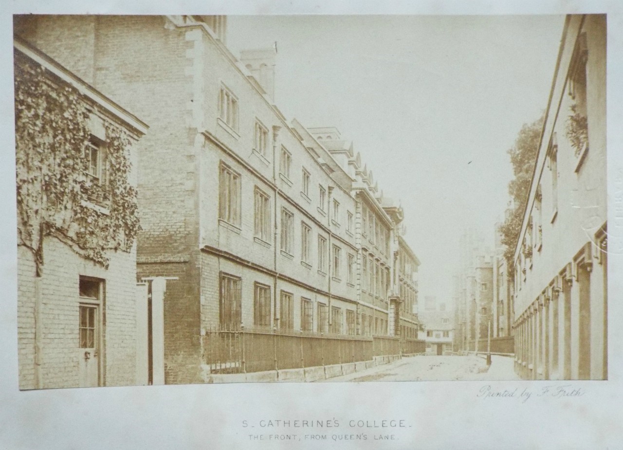 Photograph - S. Catherine's College - The Front, from Queen's Lane.