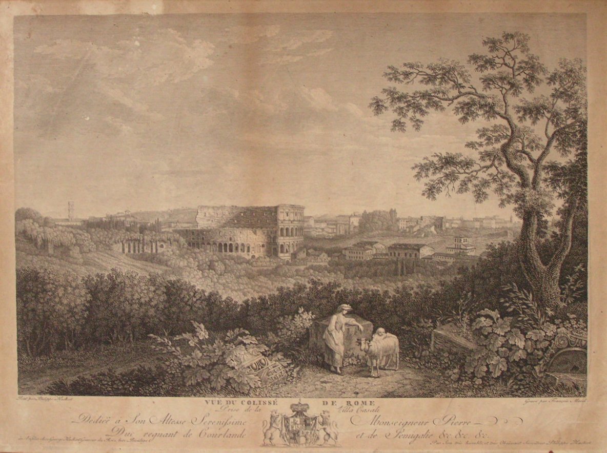 Print - Vue du Colisse de Rome Prise de la Villa Casali, Rome - Morel