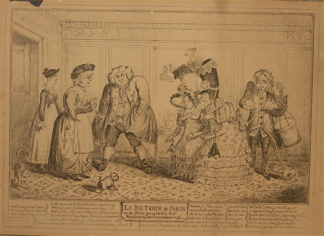 Print - Le Retour de Paris - Cruikshank