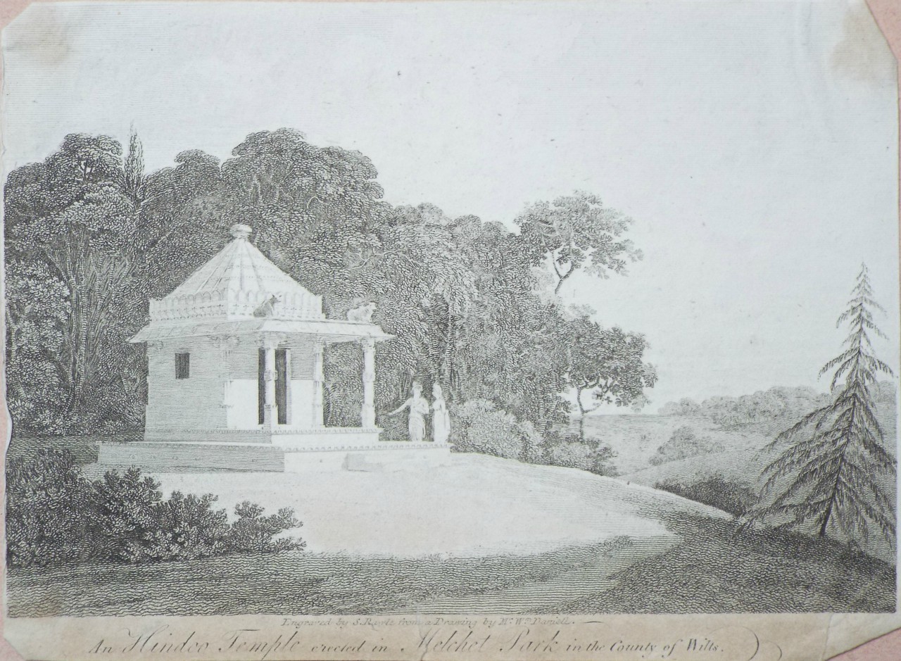 Print - An Hindoo Temple erected in Melchet Park in the County of Wilts - Rowle