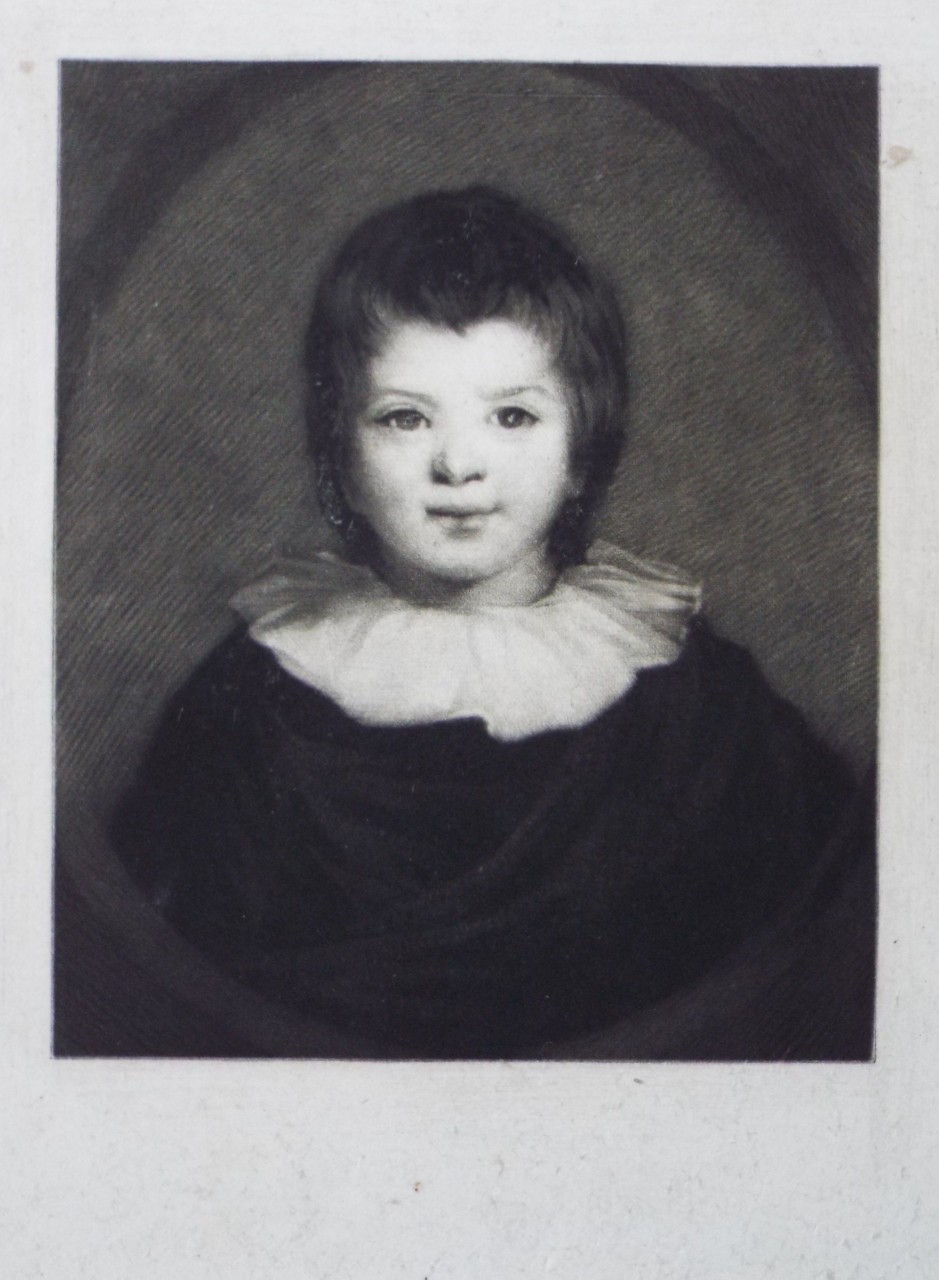 Mezzotint - Portrait of a boy - Reynolds