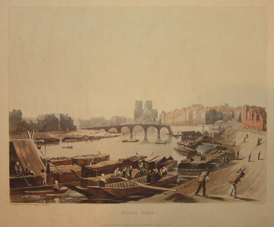 Aquatint - Notre Dame - Havell