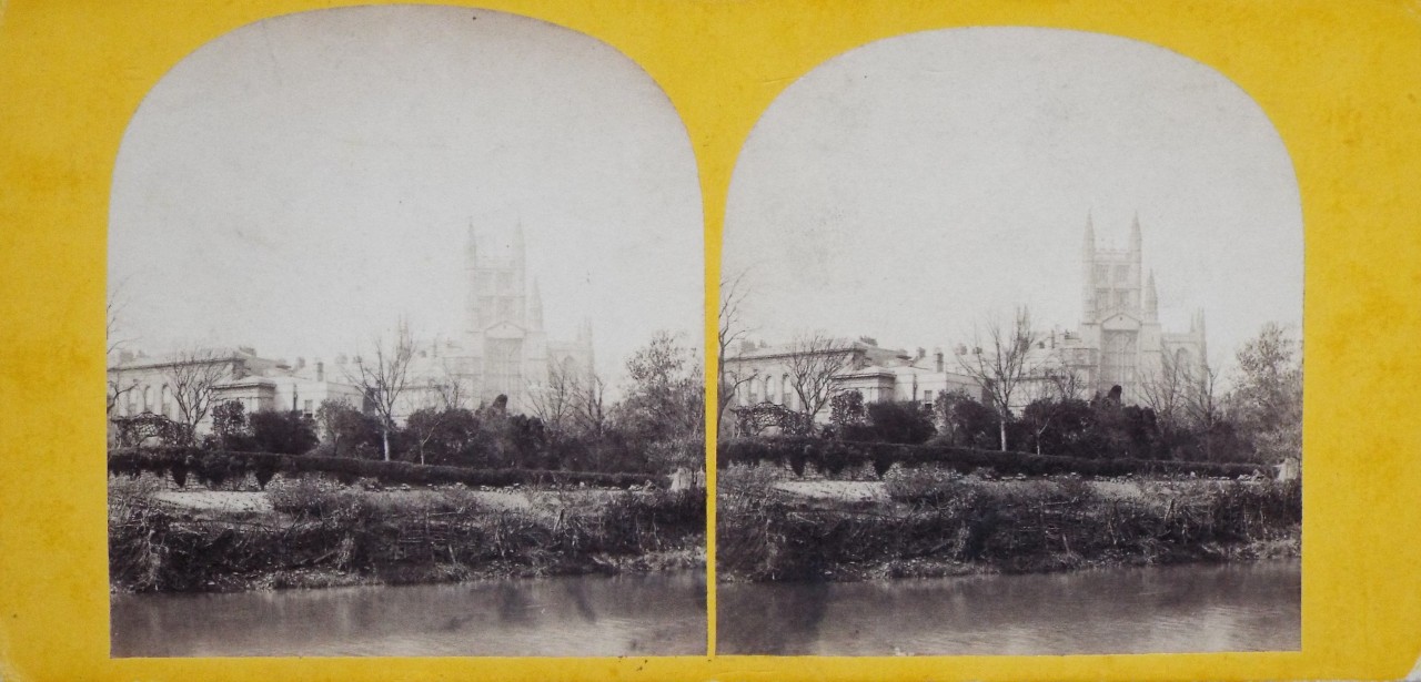 Photograph - Bath Abbey and Lower Assembly Rooms, from the River bank