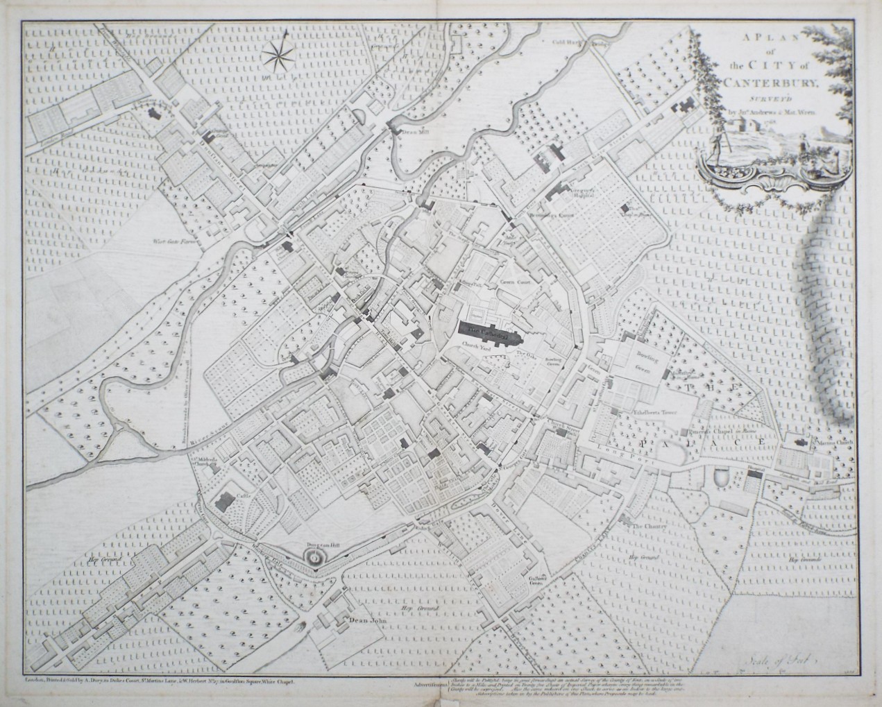 Map of Canterbury - Canterbury
