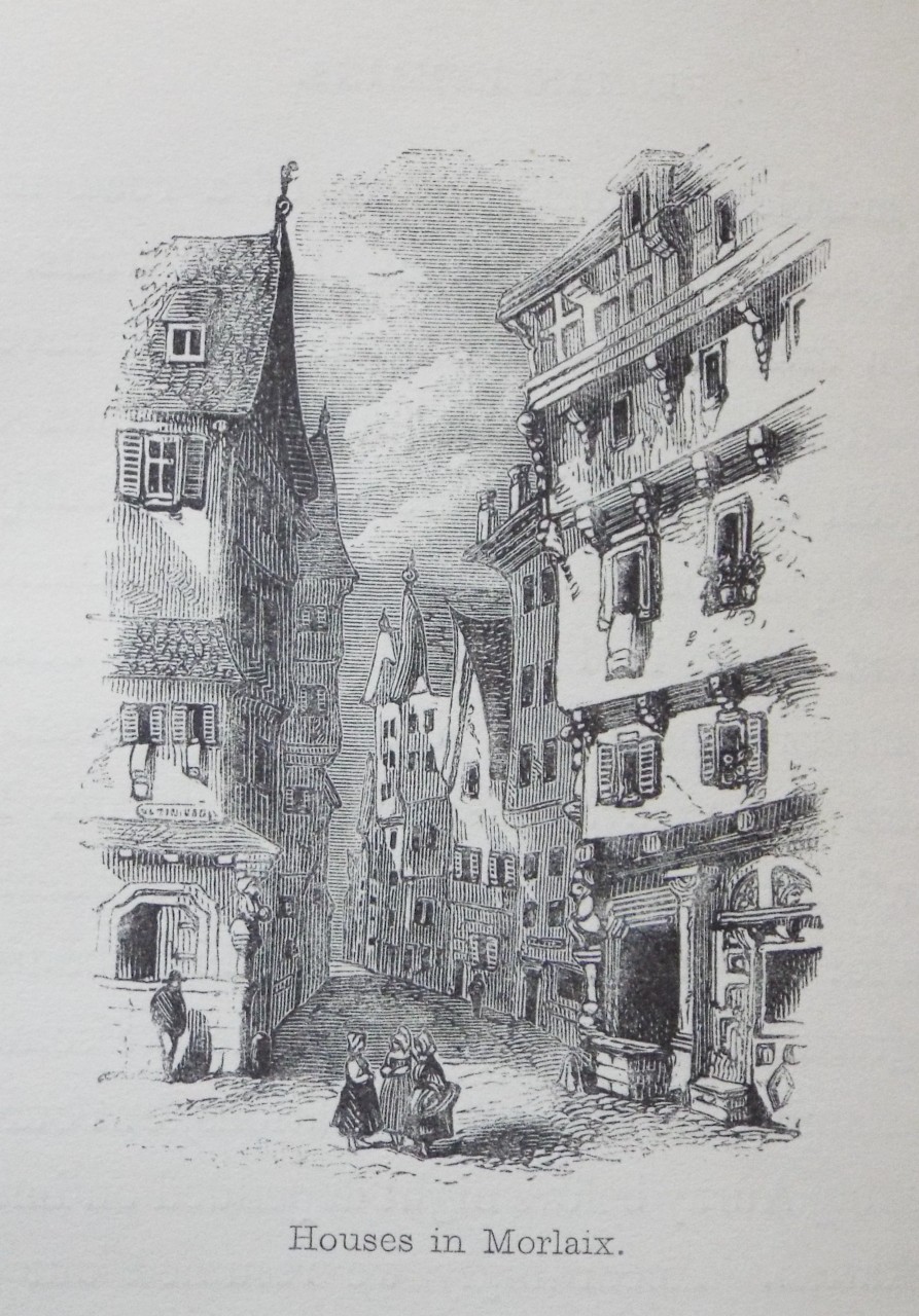 Wood - Houses in Morlaix.
