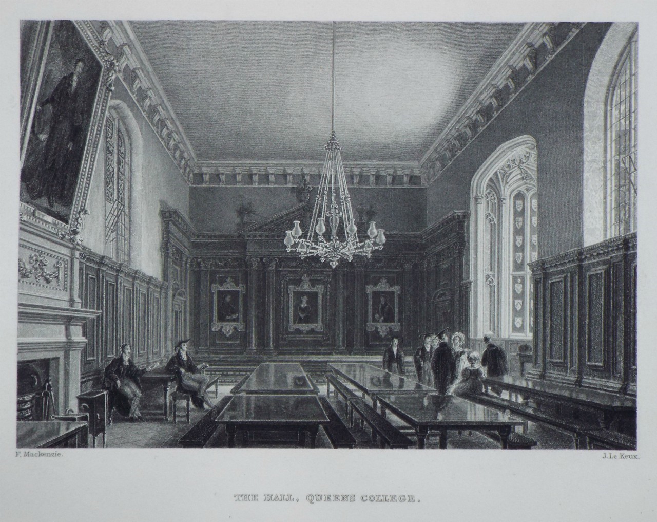 Print - The Hall, Queens College. - Le