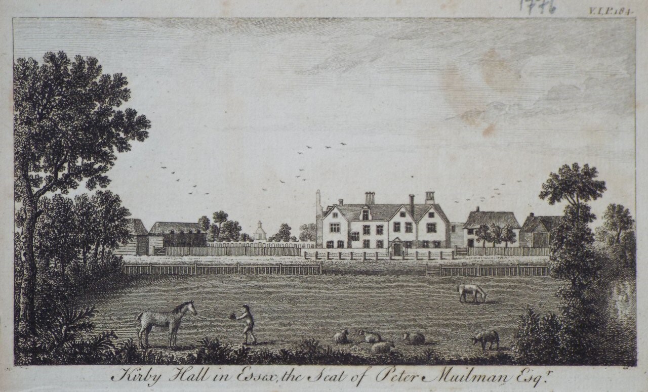 Print - Kirby Hall in Essex, the Seat of Peter Muilman Esqr.