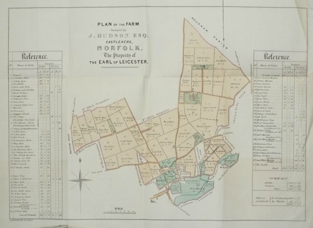 Map of Castleacre