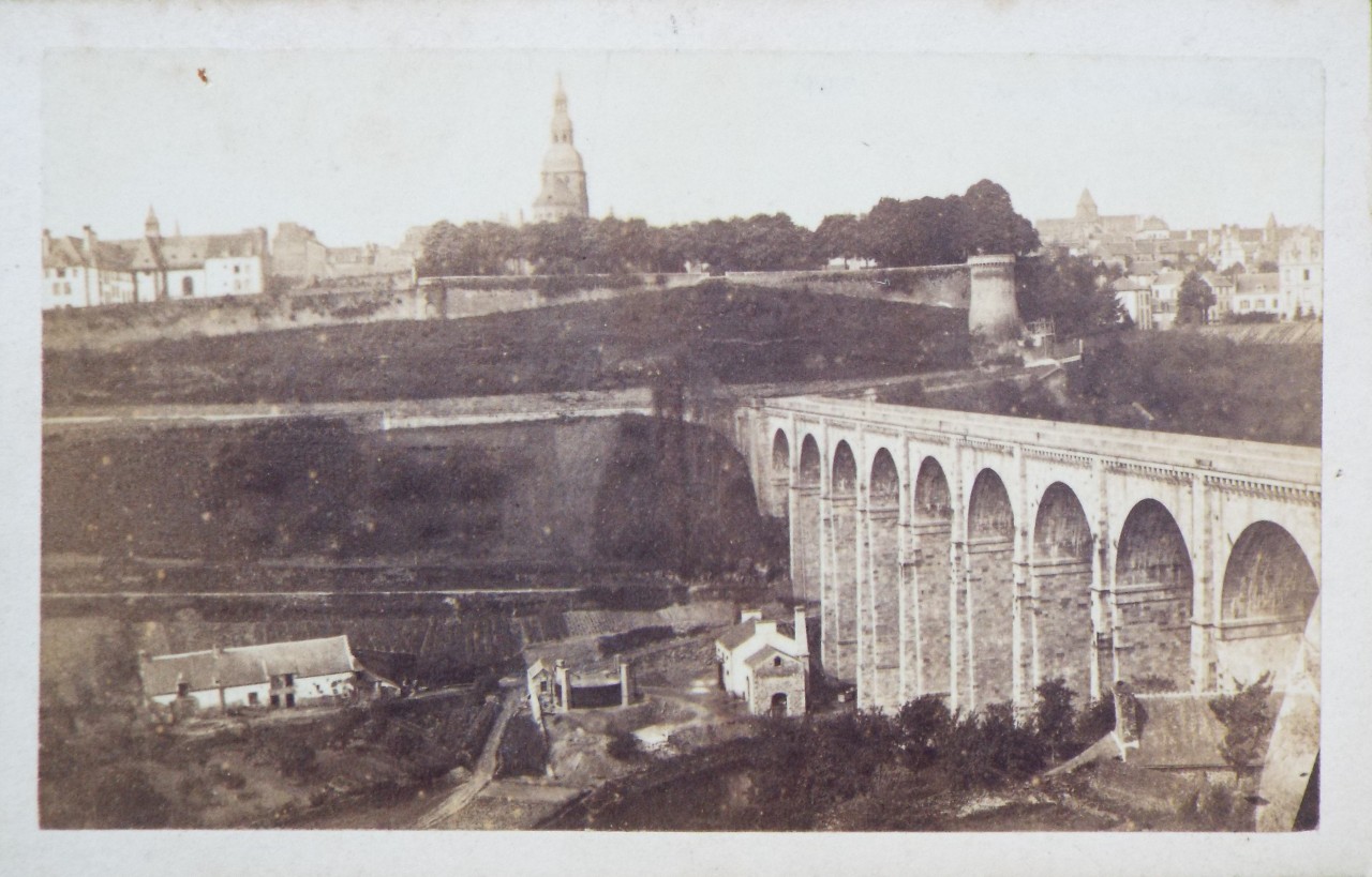 Photograph - Dinan and the viaduct, from Lanvalay