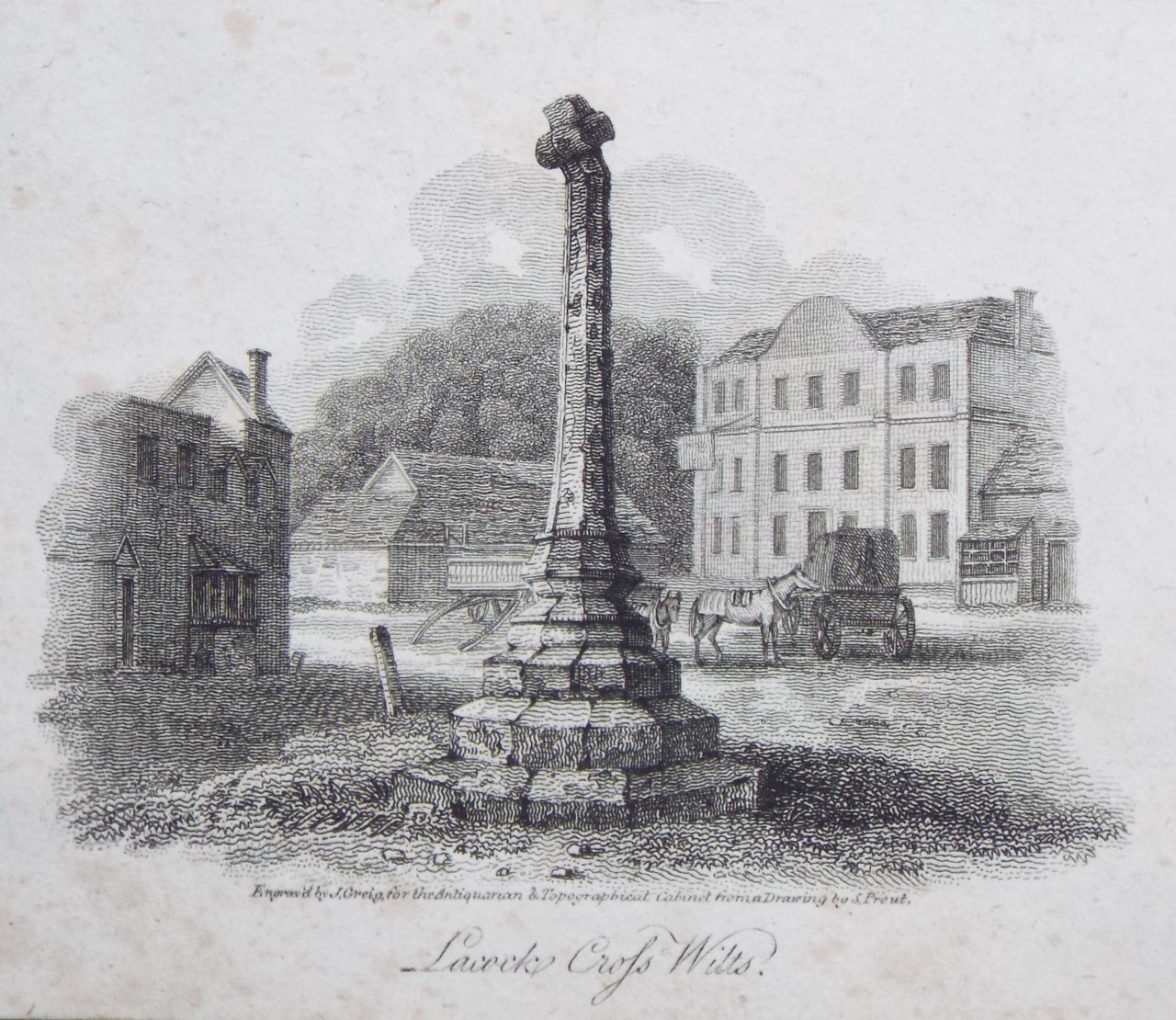 Print - Lacock Cross, Wilts. - Greig