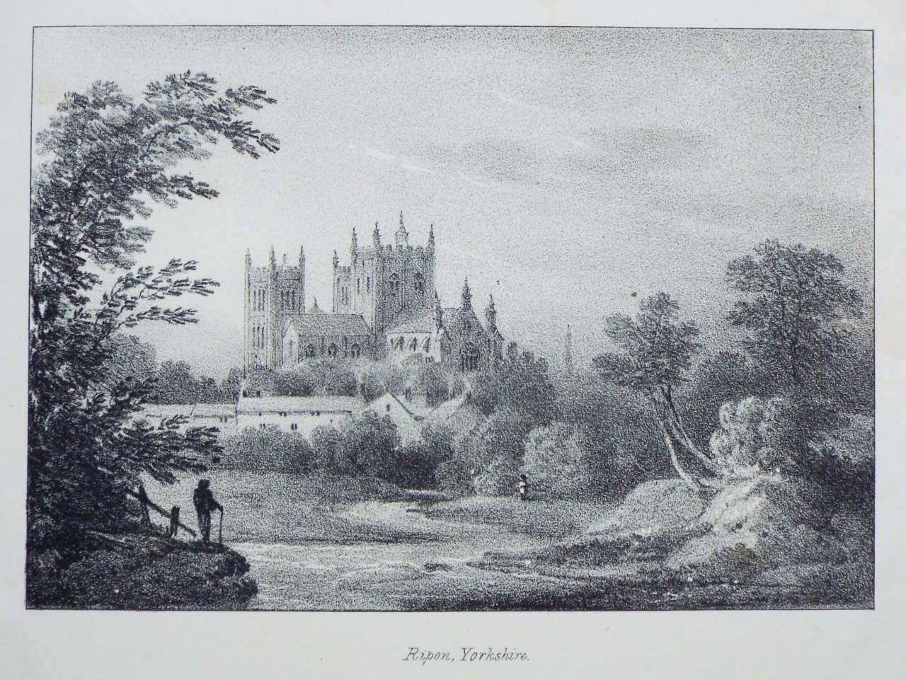 Lithograph - Ripon, Yorkshire.