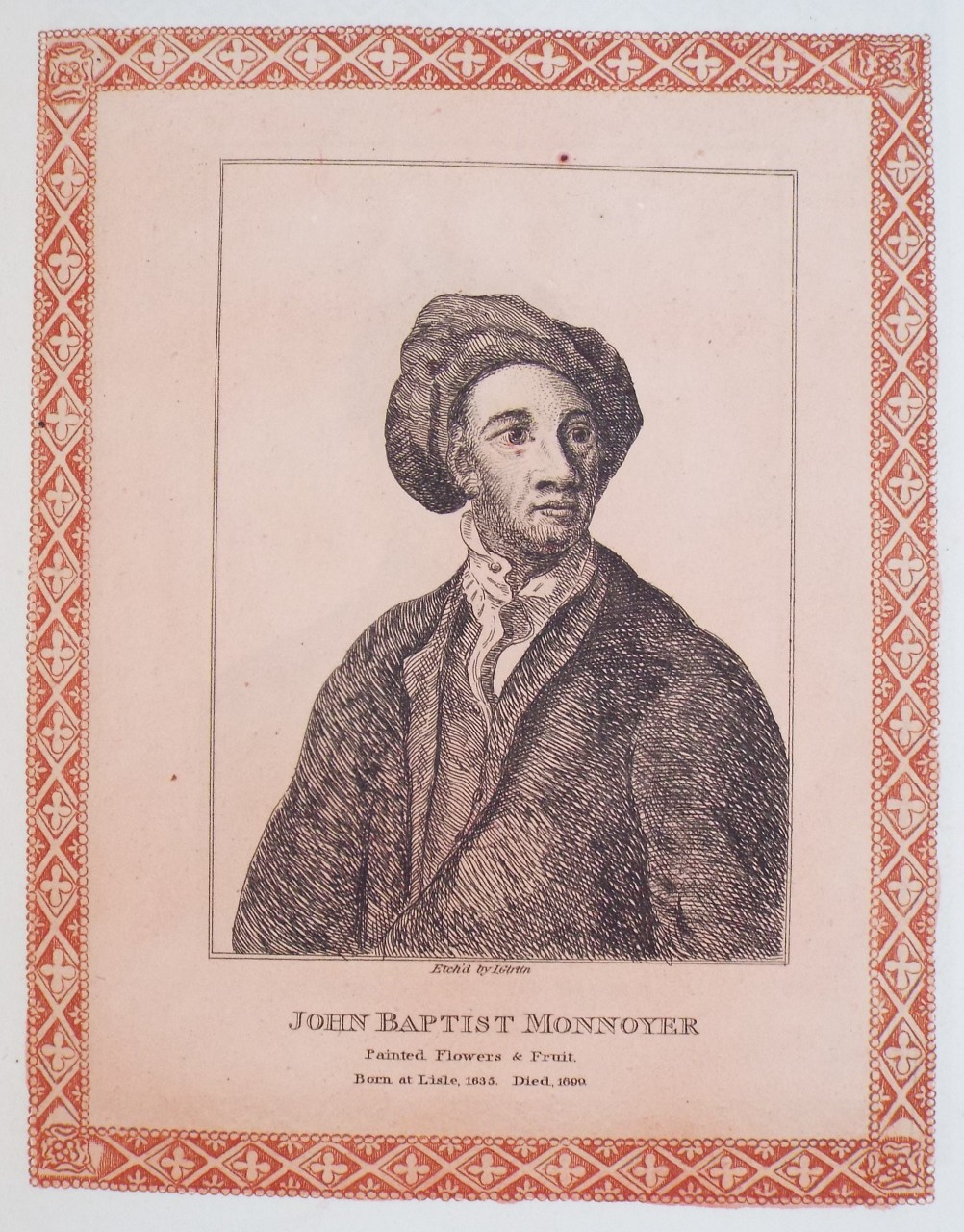 Etching - John Baptist Monnoyer - Girtin