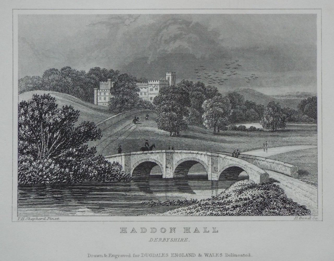 Print - Haddon Hall Derbyshire.