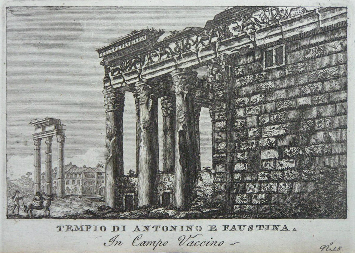 Print - Templo di Antonino e Faustina. In Campo Vaccino