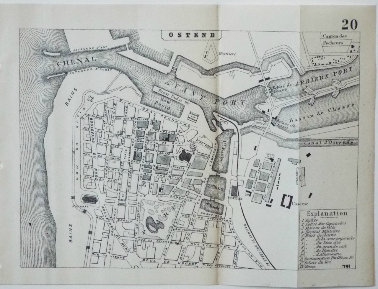 Map of Ostend - Ostend