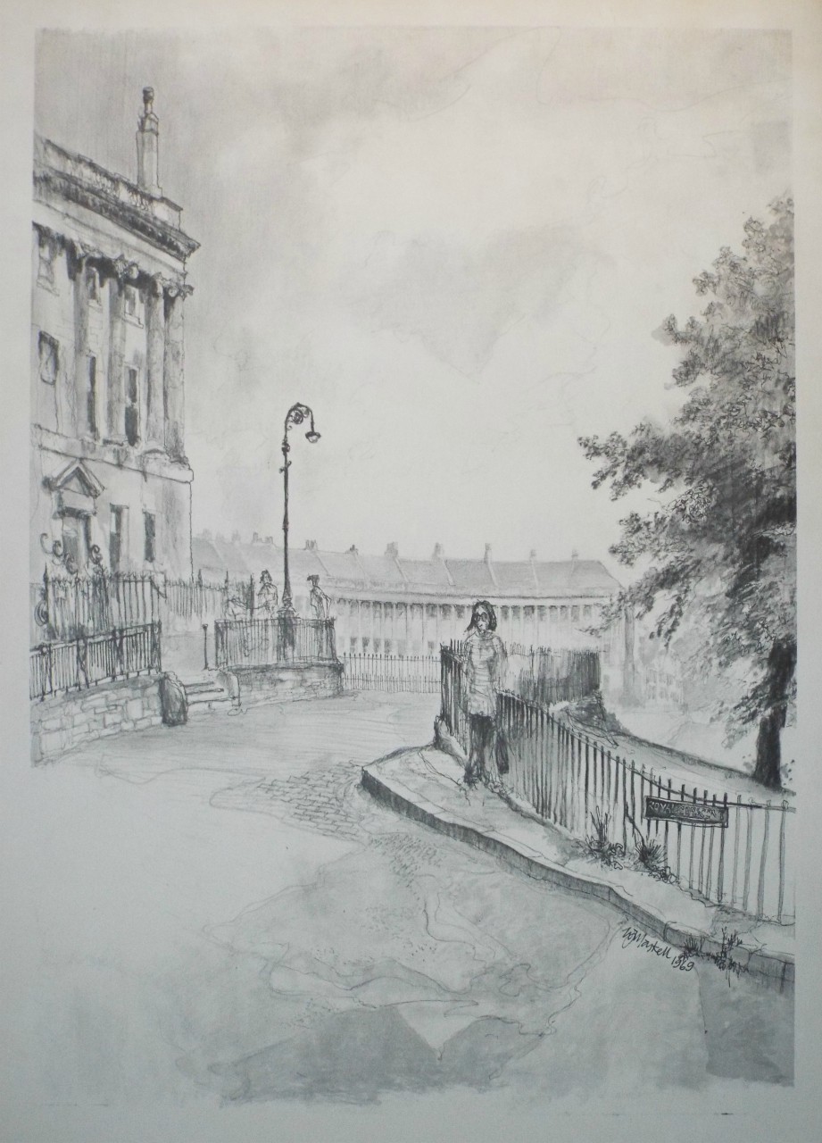 Photo-lithograph - Royal Crescent, Bath