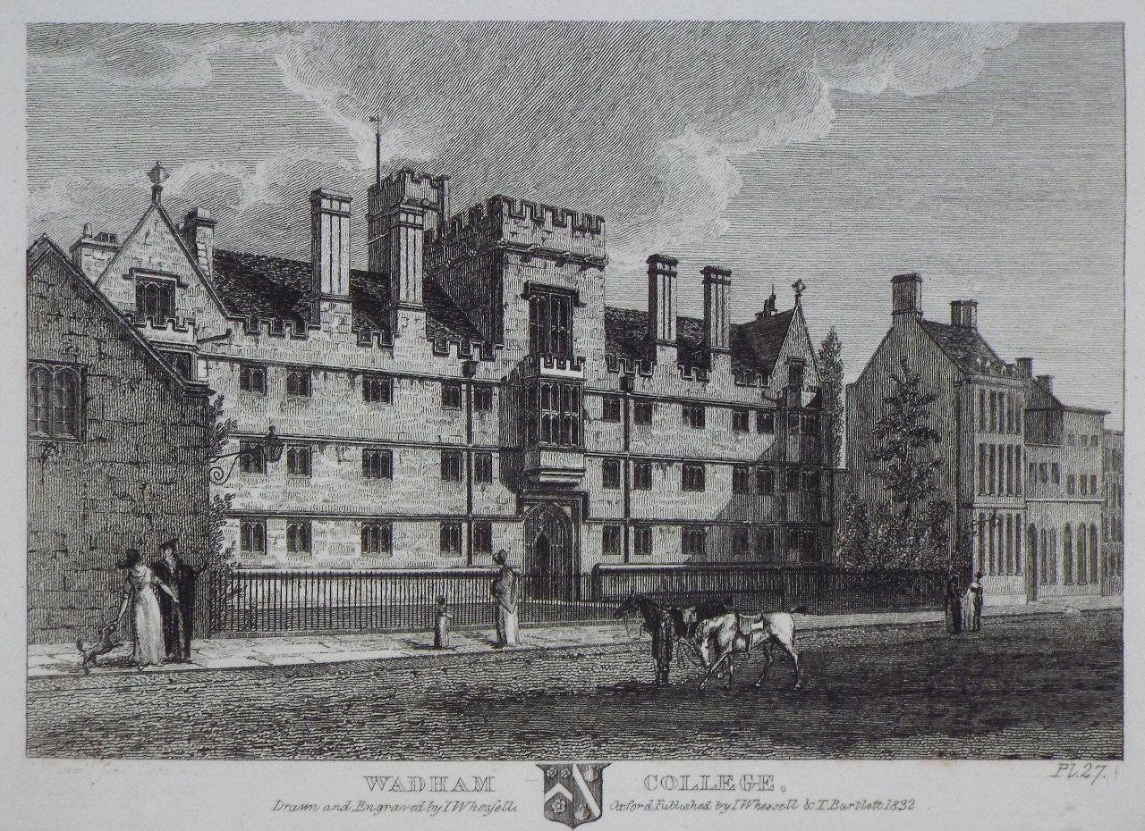 Print - Wadham College. - Whessell