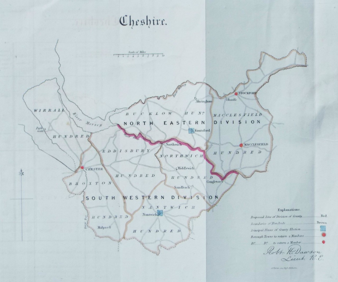 Map of Cheshire